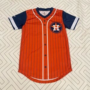 Stitches Houston Astros Faux Jersey Top